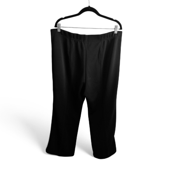 Maeve Track Pants Size XL Tall Black White Stripe Cropped Stretch Waist New - Picture 7 of 15